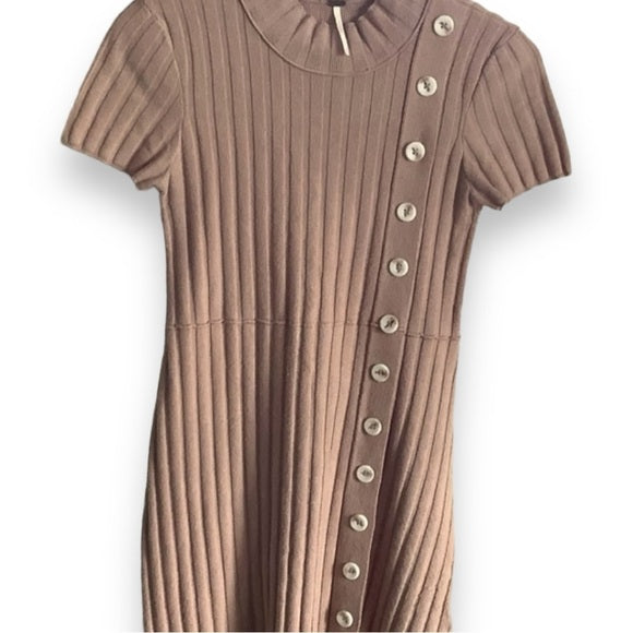 Free People Lottie Mod Ribbed SweaterDress size xs