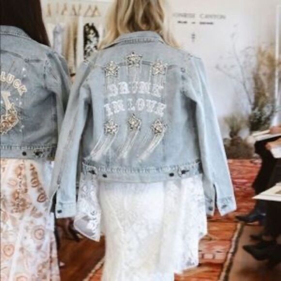New Rue Denim "Drunk in Love" Jacket rue de Seine *hard piece to get