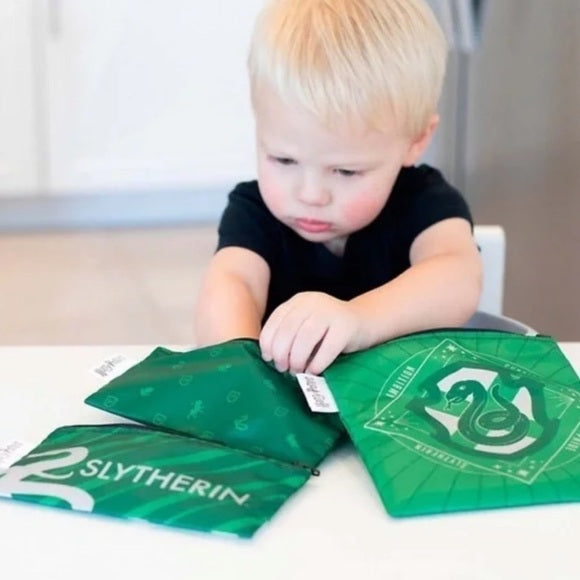 NEW Bumkins x Harry Potter Slytherin Snack Bag Set