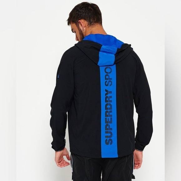 New Superdry Sport Active Flash Zip Hooded Jacket