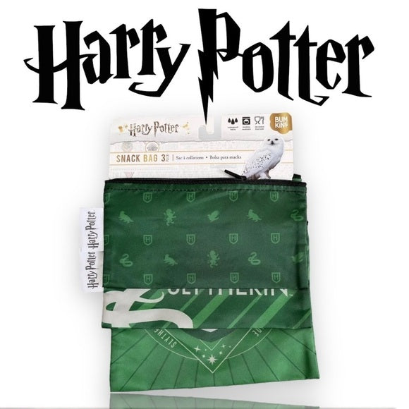 NEW Bumkins x Harry Potter Slytherin Snack Bag Set