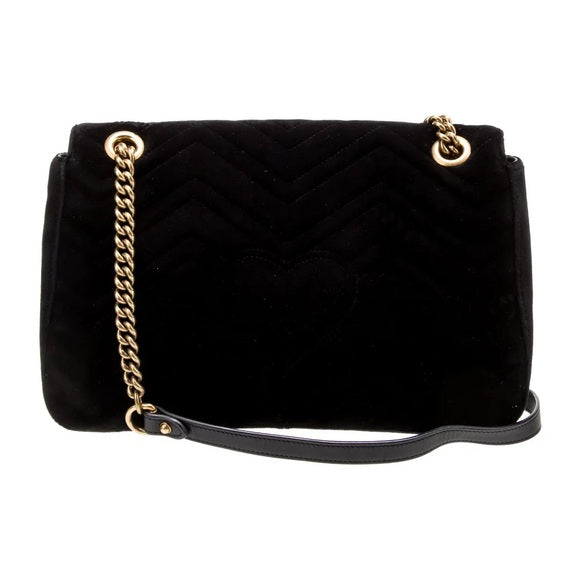 Authicated GUCCIMedium Marmont Matelasse Shoulder Bag