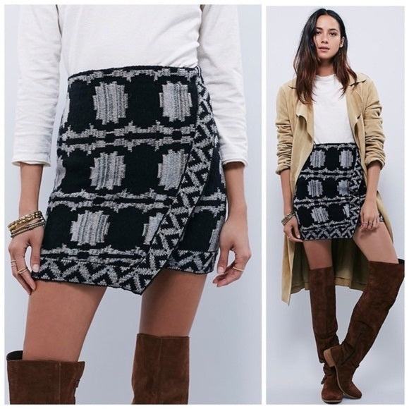 Free People Wrapped In You Blanket Knit Skirt