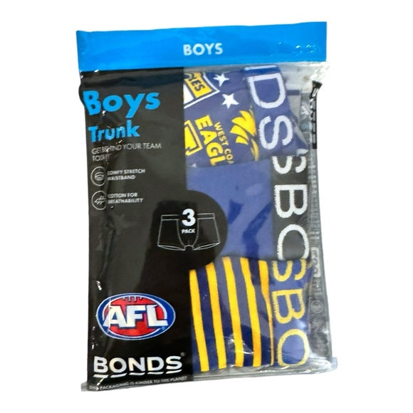 Bonds afl boys underwear pack