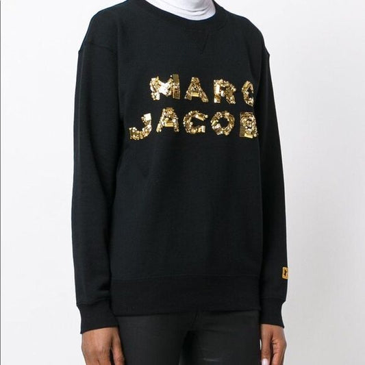 NEW authentic Marc jacobs sequin logo sweatshirt