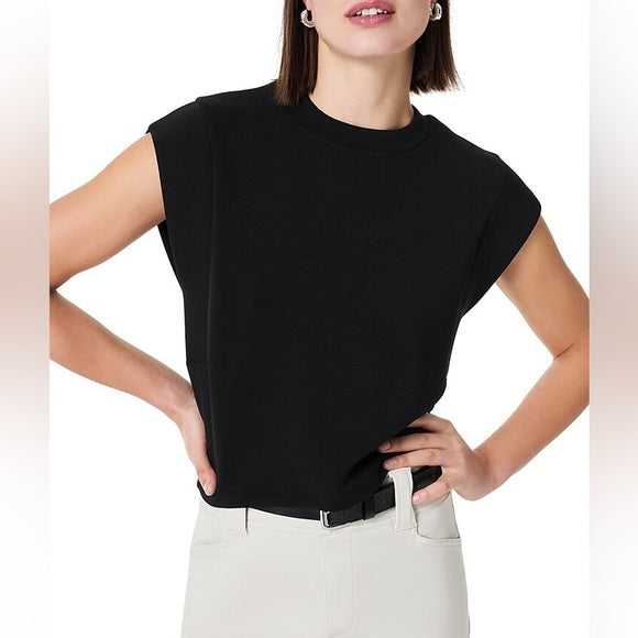 New Spanx Air Essentials Crew Neck Shoulder Tee