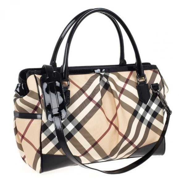 BURBERRY Madison Nova Check weekend bag or Diaper Bag with Burberry chan…