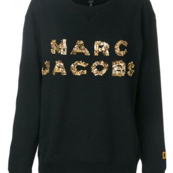 NEW authentic Marc jacobs sequin logo sweatshirt