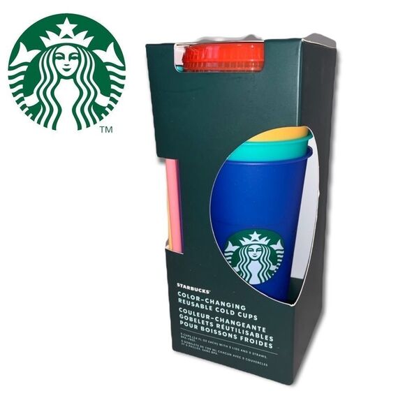 𝅺BRAND new in box Starbucks limited edition colour changing cups