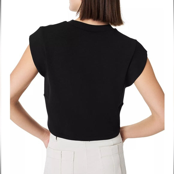 New Spanx Air Essentials Crew Neck Shoulder Tee