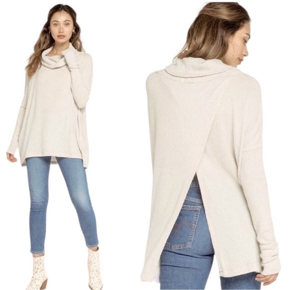 NWT Free People Juicy Long Sleeve Thermal in Stone Cold