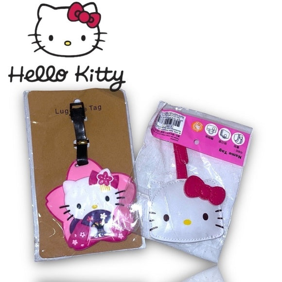 Two new hello kitty luggage tags