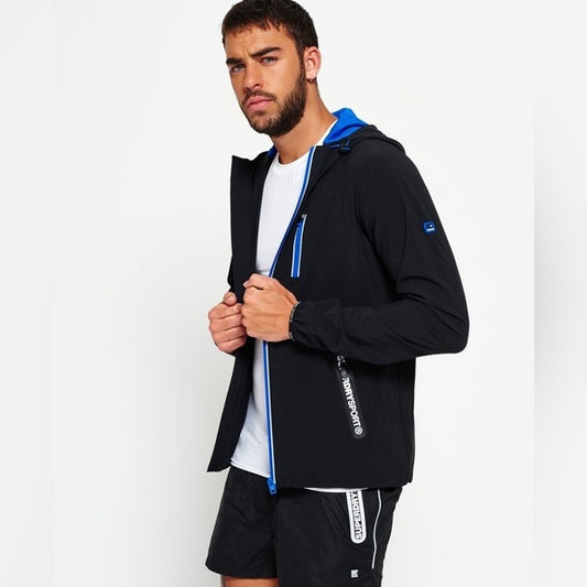 New Superdry Sport Active Flash Zip Hooded Jacket