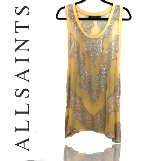 All saints sequin boho top