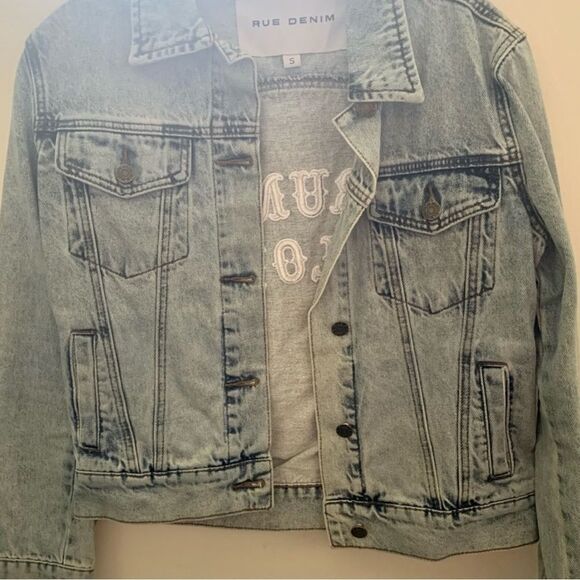 𝅺New Rue Denim "Drunk in Love" Jacket rue de Seine *hard piece to get