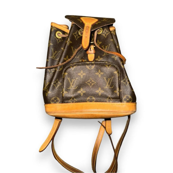 Vintage Louis Vuitton Mini MontsourisMonogram Canvas Backpack Bag