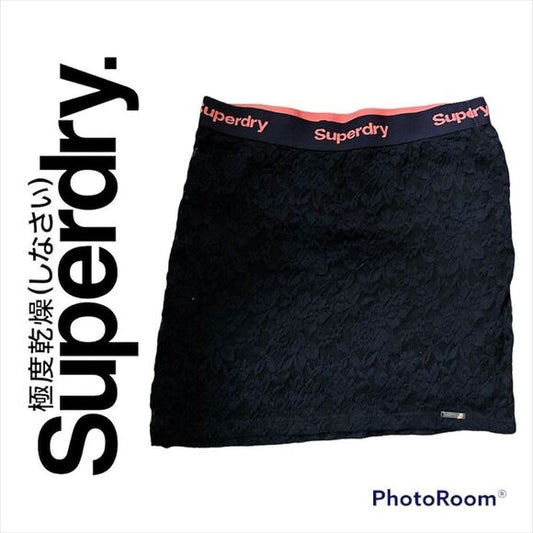 𝅺VINTAGE new superdry lace skirt Y2k