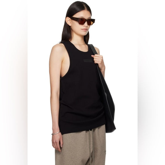 New authentic FEAR OF GOD ESSENTIALSBlack Rib Tank Top