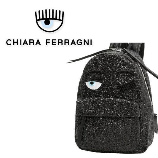 NEW Chiara Ferragni Glitter Wink Backpack