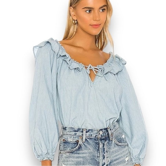 Free people lily of the valley top