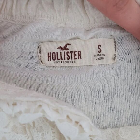 𝅺HOLLISTER white lace maxi skirt