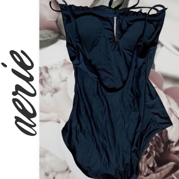 NEW aerie ruffle top one piece suit