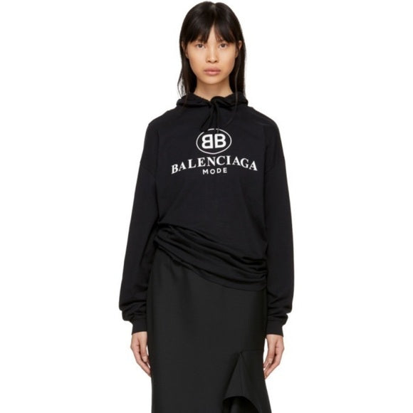 balenciaga open back hoodie