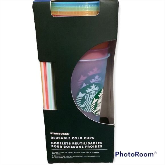 𝅺STARBUCKS limited edition boxed summer cold cup set, new in box/nwt