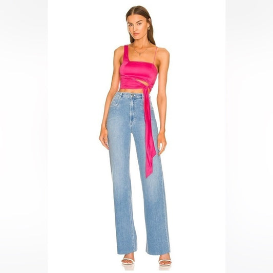 New Free People  Mila Top in Festival Fuschia